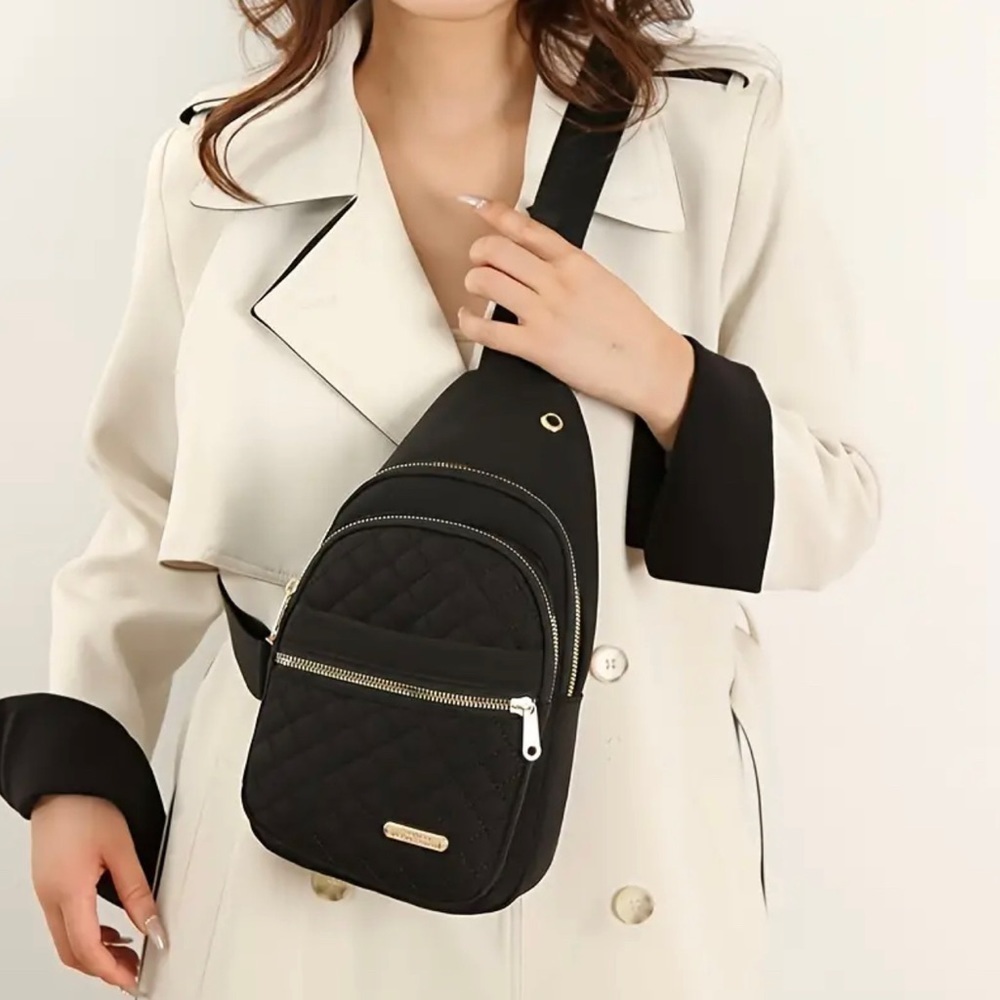 Quilted Adjustable Chest Travel Bag